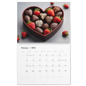 Celebrating Chocolate Wall Calendar 2026 Foodie カレンダー (2月 2026)