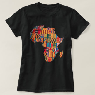 Celebrating Colorful African Map T-Shirt Tシャツ