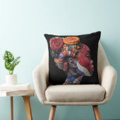 Celebrating Colorful Black Women Throw Pillow クッション (椅子)