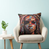 Celebrating Colorful Black Women Throw Pillow クッション (椅子)