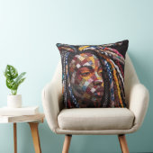Celebrating Colorful Black Women Throw Pillow クッション (椅子)
