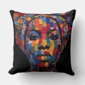 Celebrating Colorful Black Women Throw Pillow クッション (正面)