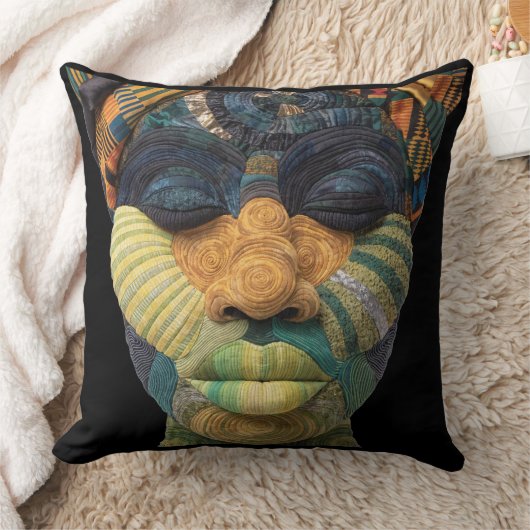 Celebrating Colorful Black Women Throw Pillow クッション (ブランケット)