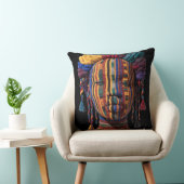 Celebrating Colorful Black Women Throw Pillow クッション (椅子)