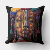 Celebrating Colorful Black Women Throw Pillow クッション (正面)
