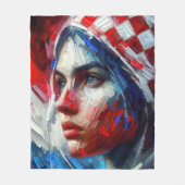 Celebrating Croatia Journey Through Art, sport フリースブランケット (正面)