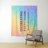 Celebrating Every Brain Neurodivergent Pride タペストリー (インサイチュ)