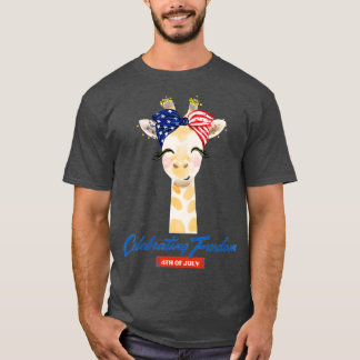 Celebrating Freedom 4th July - Cute Patriotic Gira Tシャツ