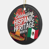 Celebrating Hispanic Heritage Month セラミックオーナメント (左)
