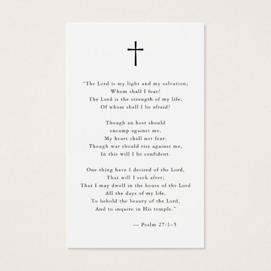 Celebrating Life Elegant Photo Funeral Prayer Card (裏面)