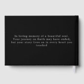 Celebrating Life of Personalized Memorial black  ゲストブック (裏面)