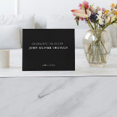 Celebrating Life of Personalized Memorial black  ゲストブック