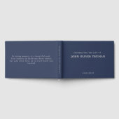 Celebrating Life of Personalized Memorial Funeral ゲストブック (全面)