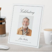 "Celebrating Life of" Photo Funeral Memorial  台座サイン (インサイチュ)