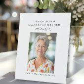 "Celebrating Life of" Photo Funeral Memorial  台座サイン