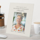 "Celebrating Life of" Photo Funeral Memorial  台座サイン (インサイチュ)