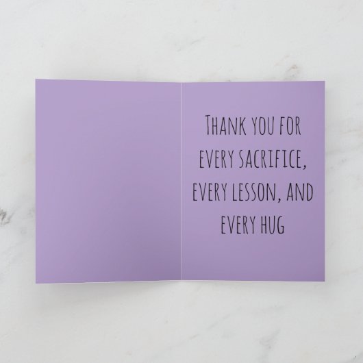 Celebrating Mom カード (内部)