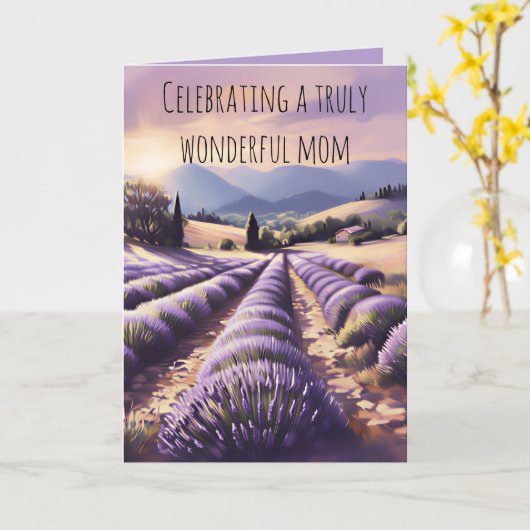 Celebrating Mom カード (黄色い花)