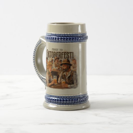 celebrating Oktoberfest by drinking bee ビールジョッキ (正面左)