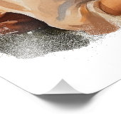 celebrating Oktoberfest by drinking bee フォトプリント (角)