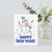 Celebrating Snowmanより、ハッピーニューイヤー シーズンポストカード (スタンド正面)
