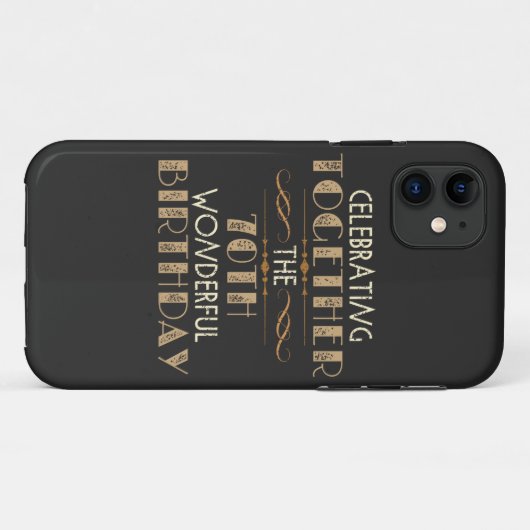 celebrating the 70th birthday Case-Mate iPhoneケース (裏面(横))
