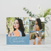 Celebrating the Graduate Denim Blue Multi Photo 案内状 (スタンド正面)