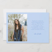 Celebrating the Graduate Icy Blue Multi Photo 案内状 (裏面)