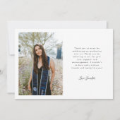 Celebrating the Graduate White Multi Photo 案内状 (裏面)