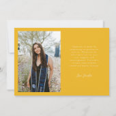 Celebrating the Graduate Yellow Multi Photo 案内状 (裏面)