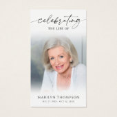 Celebrating the Life Beach Photo Memorial Cards (正面)