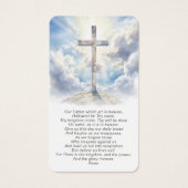 Celebrating the Life Cross Lords Prayer Cards (正面)