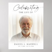 Celebrating the Life Memorial Photo Welcome ポスター (正面)