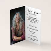 Celebrating the Life of Memorial Photo Card 名刺 (内部)