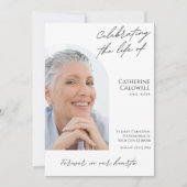 Celebrating The Life Of Minimalist Photo Digital 招待状 (正面)