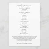 Celebrating the Life Of Modern Arch Photo Funeral プログラム (裏面)