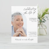 Celebrating the Life Of Modern Arch Photo Funeral プログラム (スタンド正面)