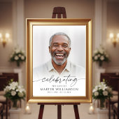 Celebrating the Life of Name Photo Script Memorial ポスター