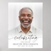 Celebrating the Life of Name Photo Script Memorial ポスター (正面)