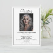 Celebrating the life of Photo Funeral Invitation 招待状 (スタンド正面)