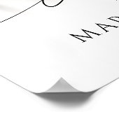 Celebrating the Life Photo Botanical Welcome Sign ポスター (角)