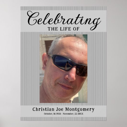 Celebrating the life  Photo Funeral  ポスター (正面)