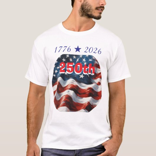 Celebrating USA America 250th Anniversary T-Shirt Tシャツ (正面)