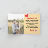 "Celebrating You, Mom & Dad" シーズンカード (内部)