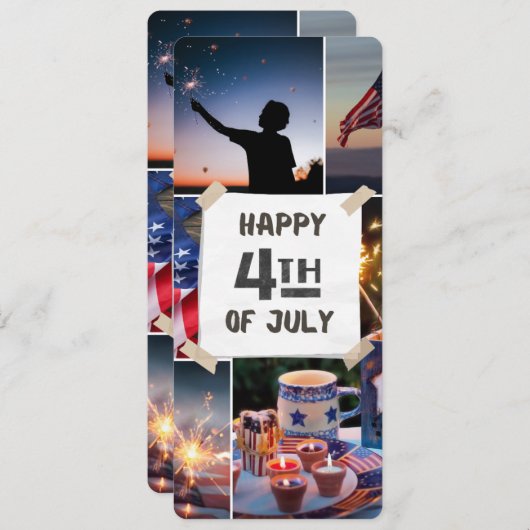 #CelebratingHappy4thOfJulyFlatCard (正面/裏面)