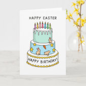 Celebration Cake Greeting Card カード (黄色い花)