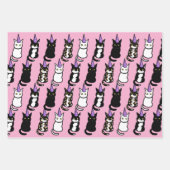 Celebration Cat Wrapping Paper ラッピングペーパーシート (正面3)