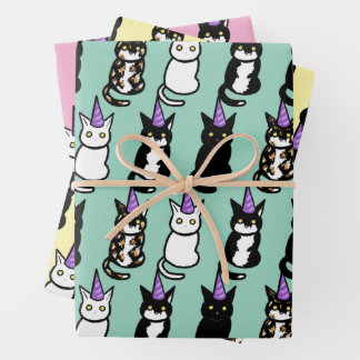 Celebration Cat Wrapping Paper ラッピングペーパーシート