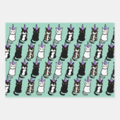 Celebration Cat Wrapping Paper ラッピングペーパーシート (正面)