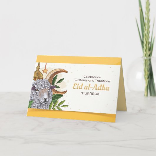 Celebration Custons and Traditions (Eid al-Adha) サンキューカード (正面)